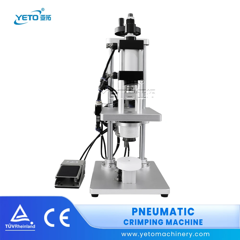 Semi Automatic Desk Type Sealer Closing Pump for Capping Small Sprayer Vial Glass Perfume Bottle Crimping Machine