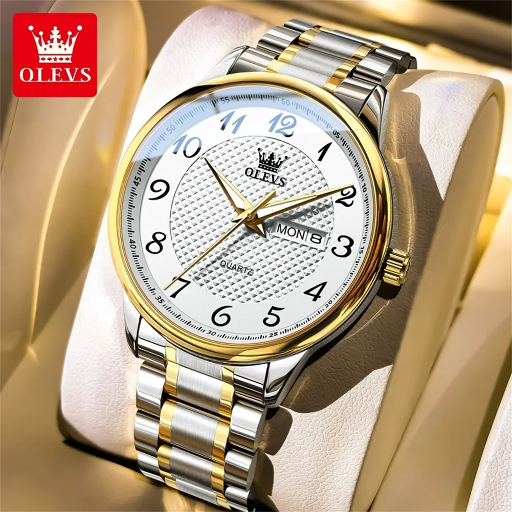 OLEVS 5667 Luxury Men's Stainless Steel Watch