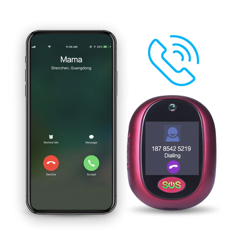 UniGuard V45 4G Personal GPS tracker Mobile Phones Voices Call Listening spy Devices Senior citizen Fall Detection tracker
