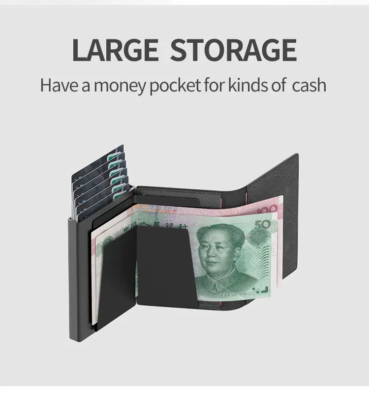 Quick Card Access Pop Up Card Wallets Coins Men Wallet Card Holder Rfid ...