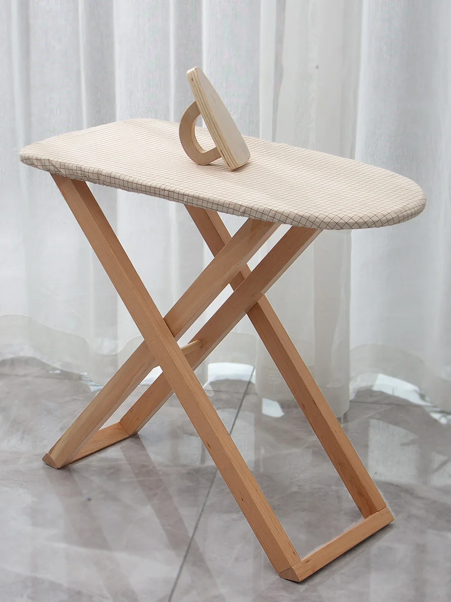 Children's Pretend Play Toy Wooden Hanging Iron Board and Iron for  Christmas Gift,Natural Toy,Montessori Toy Set