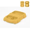 plato amarillo de barro