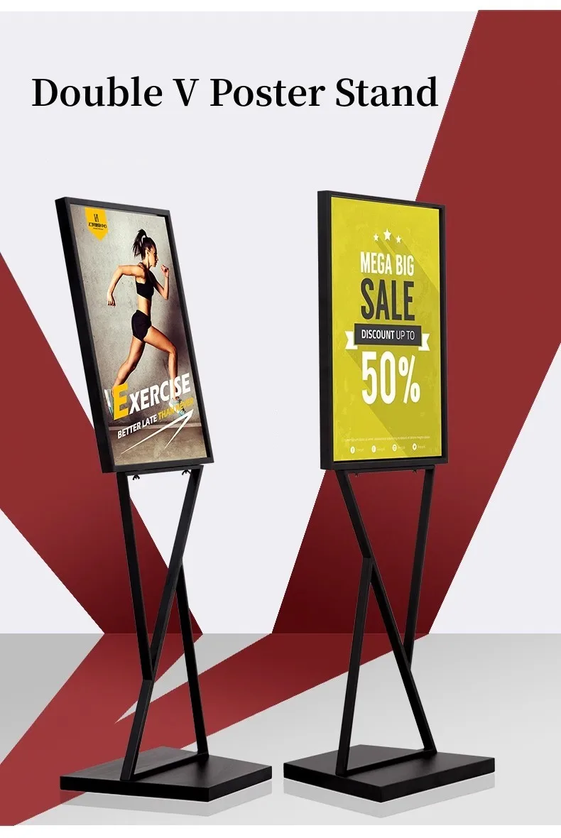 Human billboard digital signage advertising boards indoor roll up banner stand display a3 street pavement sign exhibition