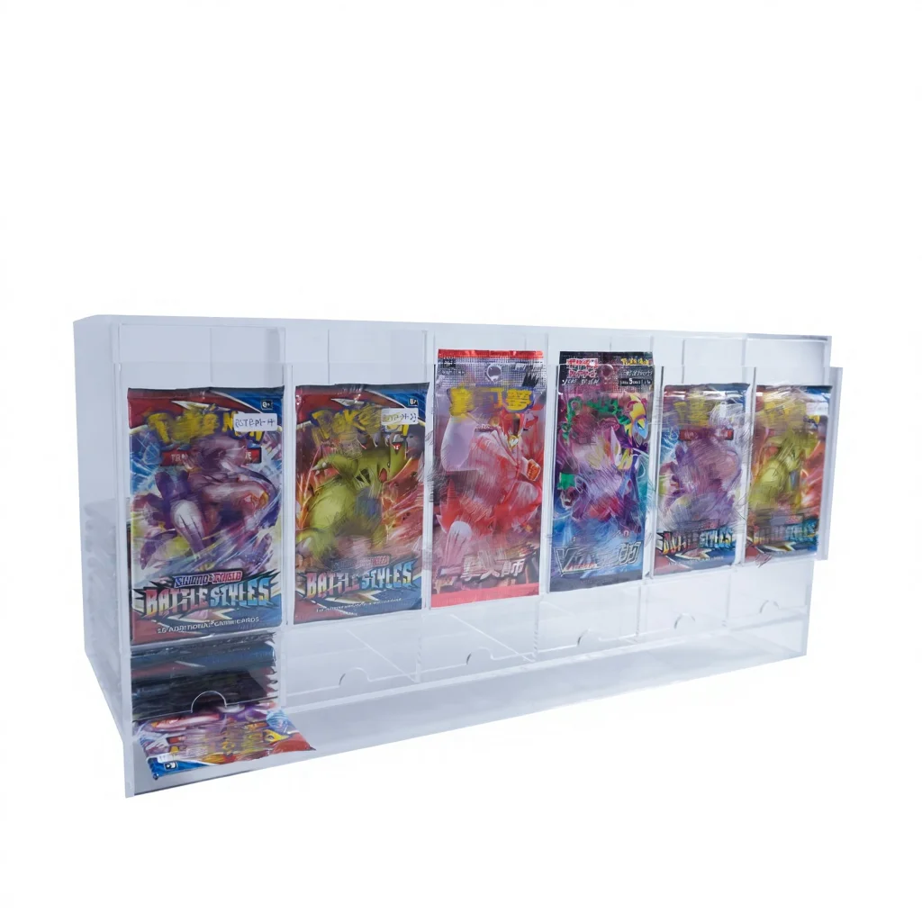 TCGゲームカードパックディスペンサー用トレーディングカードアクリル