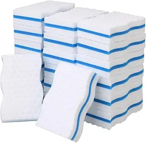 OEM ODM Custom Reusable Cleaning Hot Pressed Melamine Sponge with Pu Sponge for House Cleaning
