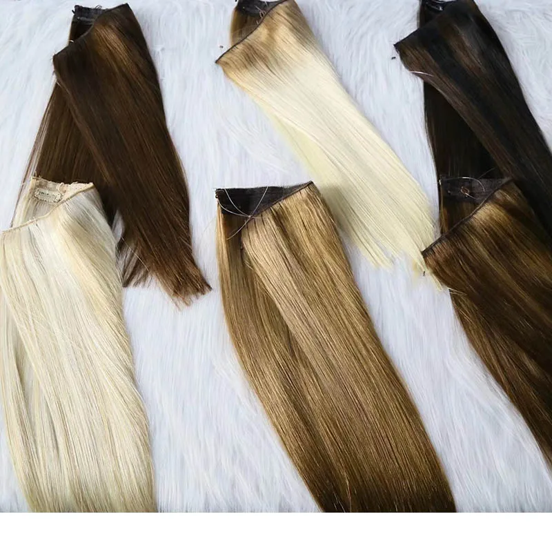 human hair extensions invisible wire