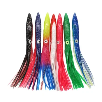 30cm colorful rubber squid skirts octopus soft fishing lures octopus skirt lures fishing lure octopus