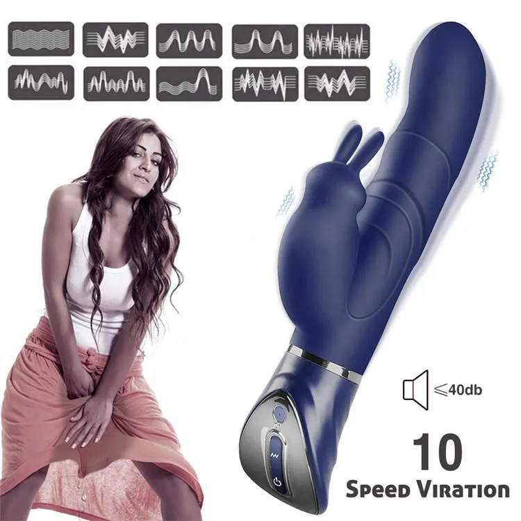 Sex Tols Vibromasseur rechargeable pour homme et femme Grand vibromasseur  bleu Jouets sexuels pour adulte Jouets sexuels pour adulte Lapin Sexuel  Chine