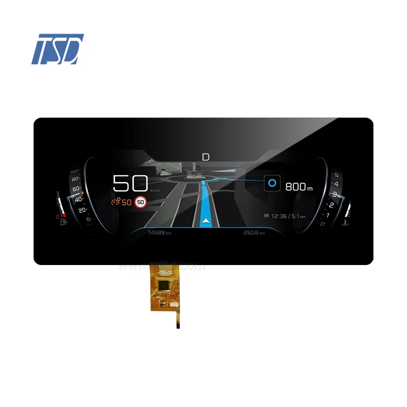 Automotive 12.3'' ips touch lcd screen with usb&i2c interface 1920x720 dashboard display 12.3'' tft lcd module