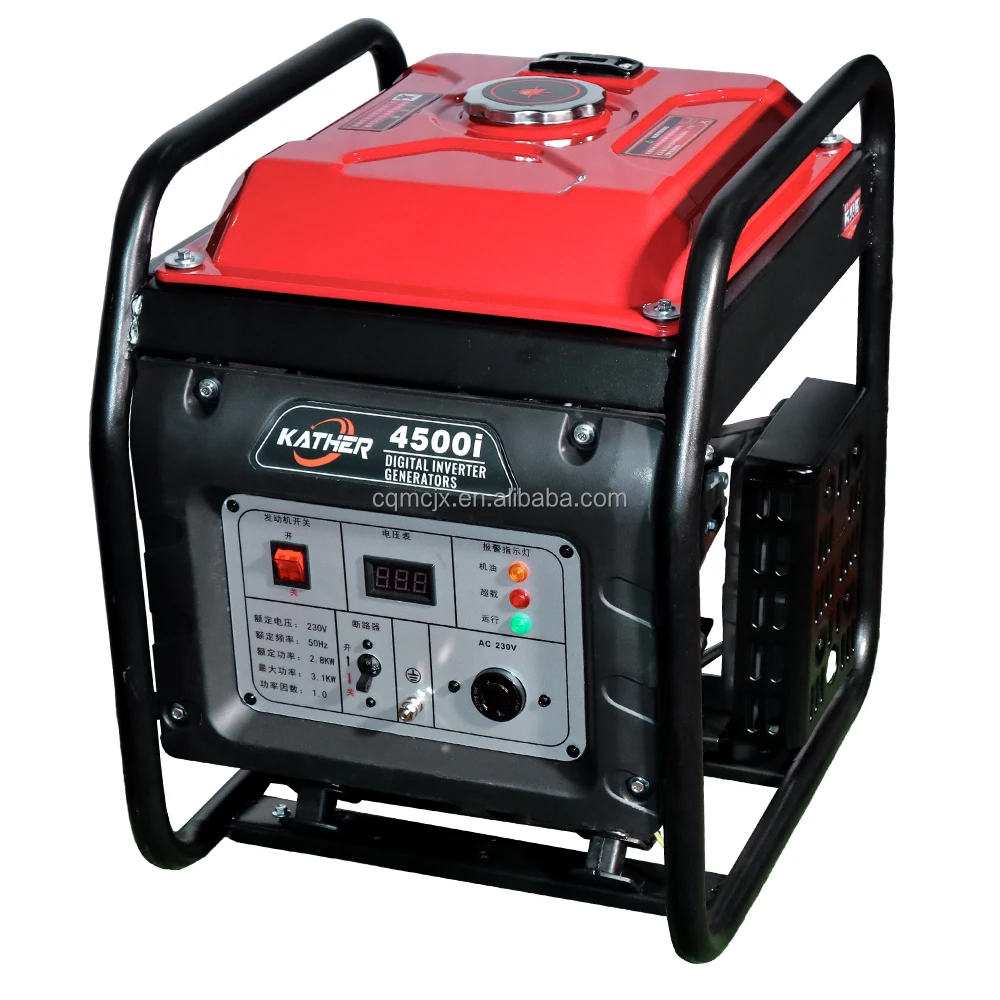 3000w Small Outdoor Home Backup Power Gasoline Generator Recoil Start Open Frame Inverter Generator 3kva Gas Generators supplier