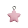 Estrellas esmeriladas de resina rosa