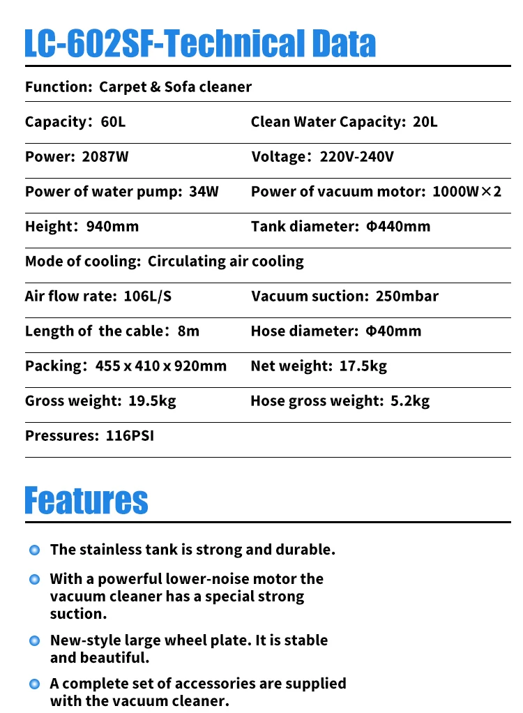 Carpet Cleaning Machine Commercial Vacuum Cleaner Factory Hotel Special Carpet Sofa Auto Scrubber Spray Extraction Equipment