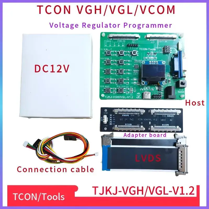 Tcon VGH VGL Gmma Voltage Regulation Programmer for LED LCD TV