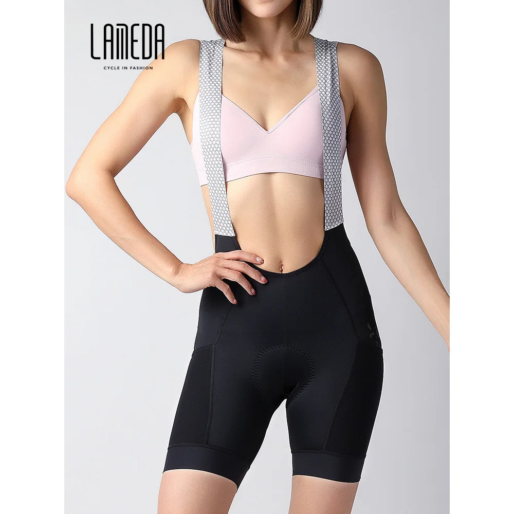 LAMEDA Cycling Jersey Short Sleeve Summer Women's Tops Moisture