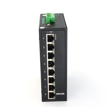 KRONZ Unmanaged Ethernet Switches 8-Port POE port 100 M bit/s IP40 DIN Rail Wall-mounted Industrial Switches