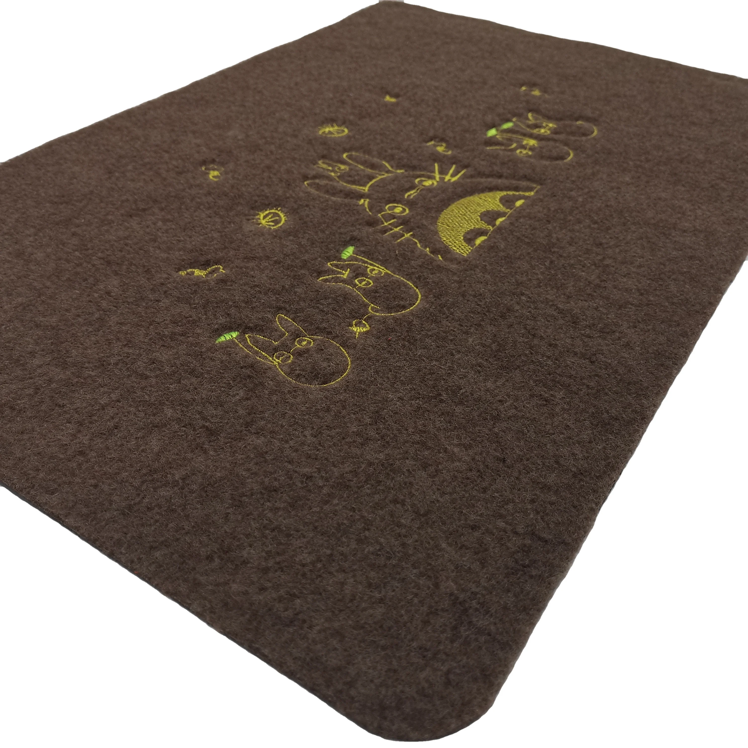 Wholesale Modern Design Entrance Non-Slip Custom Welcome Embroidery Rug Mat  - China Embossed Mat and Embroidery Mat price