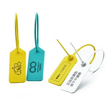 Custom Designed Disposable Security Zip Tie Garment Bag Shoes Featuring Numbered String Style UV Technique PP Paper Clothing