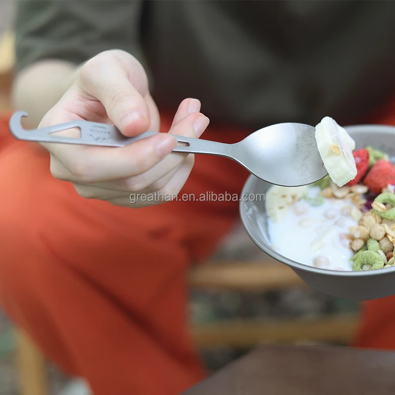3in1 Ultralight Titanium Spork For Camping Hiking And Travel Buy