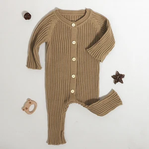 Customized Good Quality Baby Rompers Cotton Long Sleeve Crew Neck Newborn Infant Bodysuit Jumpsuit for Children