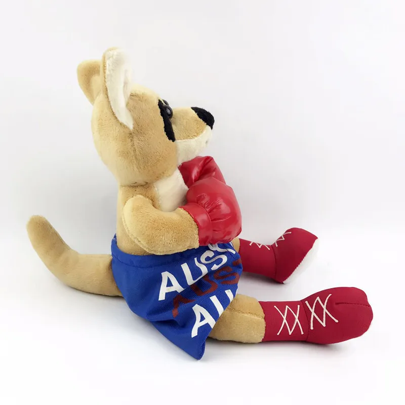 新しいボクシングカンガルーぬいぐるみおもちゃ手袋スーパーソフト