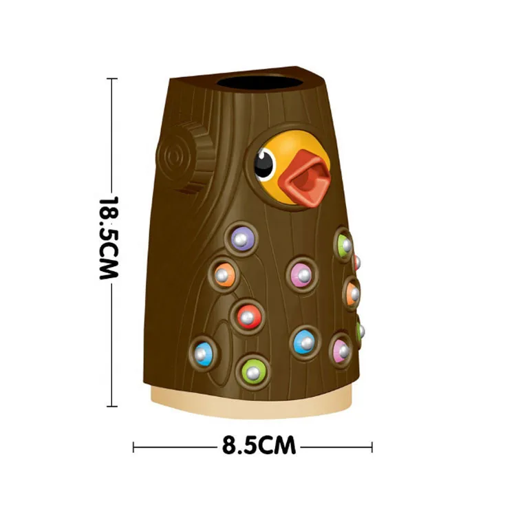 Костюм с дятлами рост поймать червей Магнитный птица ловли насекомых игра развивающая игрушка для детей