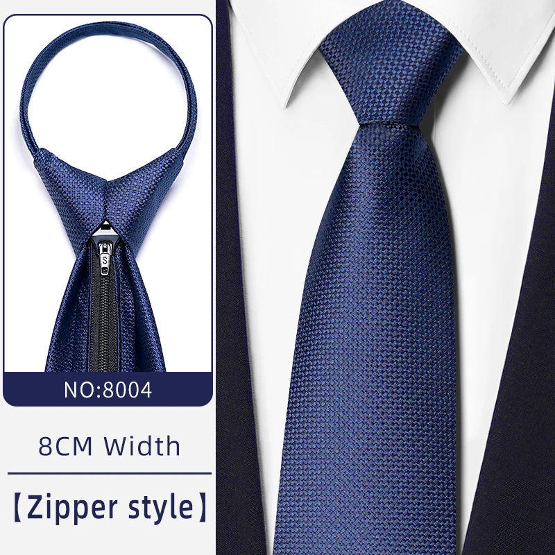 Classic Jacquard Pre-Tied neck tie with elastic for Men