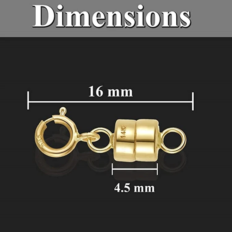 24Pcs Necklace Clasp Magnetic Jewelry Locking Clasps and Closures