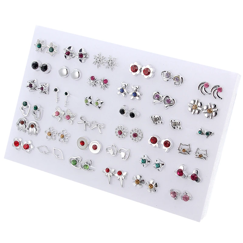 plastic diamond earrings