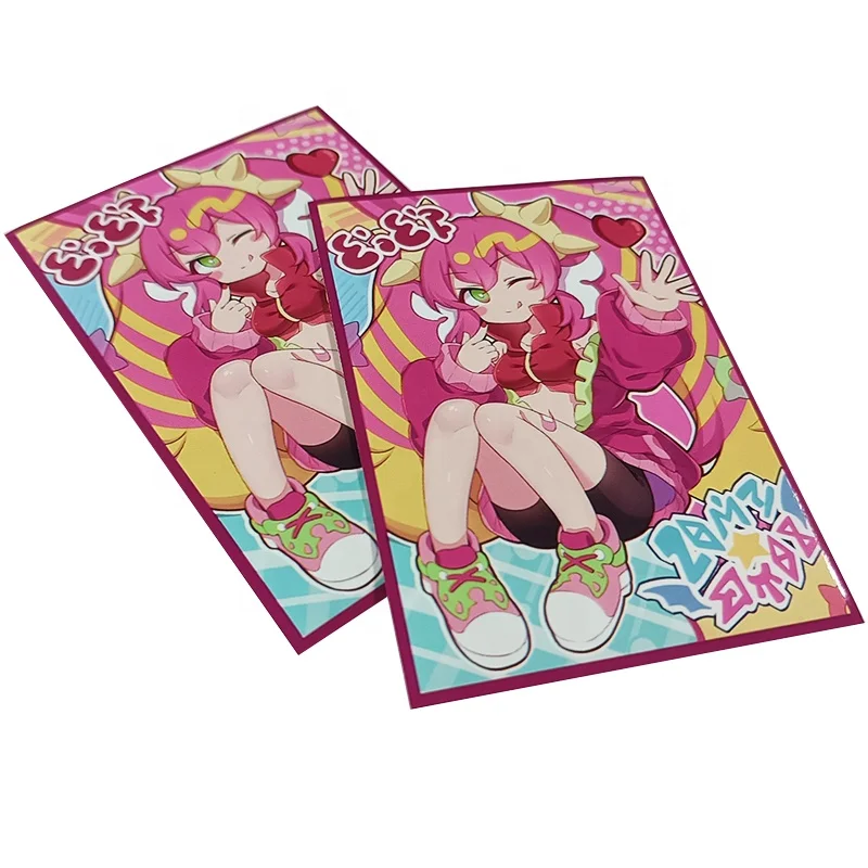 Yuantuo Art Print Card Sleeves Custom Printed Yugioh Tcg Sexy Anime Trading Game Cards Sleeve
