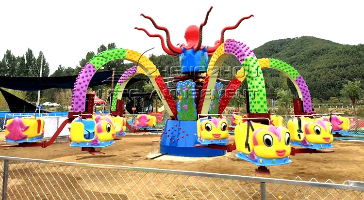 Rotating Amusement Ride Amusement Park Rides Rotating Automatic Ride Outdoor Crazy Big Octopus