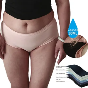 Hygieia Leakproof Culotte Menstrual Underwear Seamless Bragas Period No Show Panty Period Underwear for Women Heavy Flow