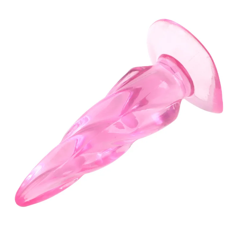 jelly anal plug Purple Jelly Anal Vibrating Butt Plug With Suction Cup AD-024