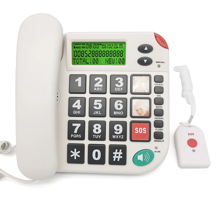 Sos Rong Rong CR600 Remote SOS Basic PSTN Landline Telephone for Hotels
