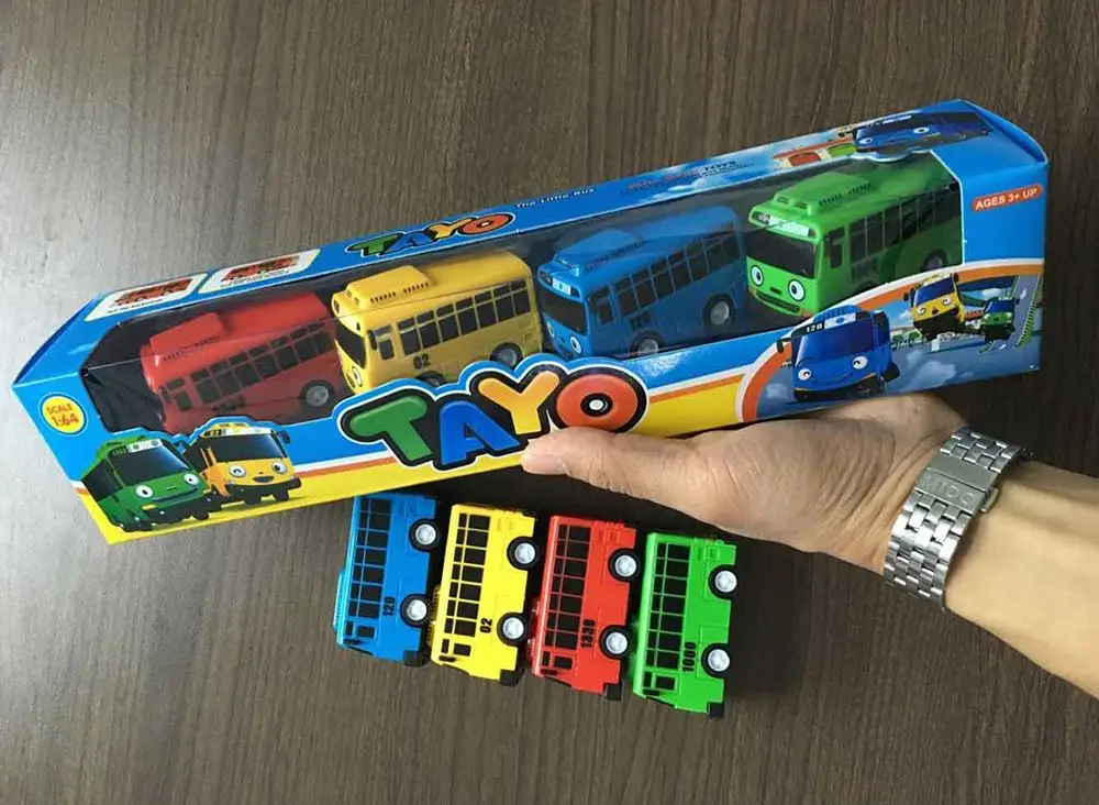 New Product Selling Little Bus Tayo Toy Car Pull Back Car Educational Toys  Collectible Children Gift