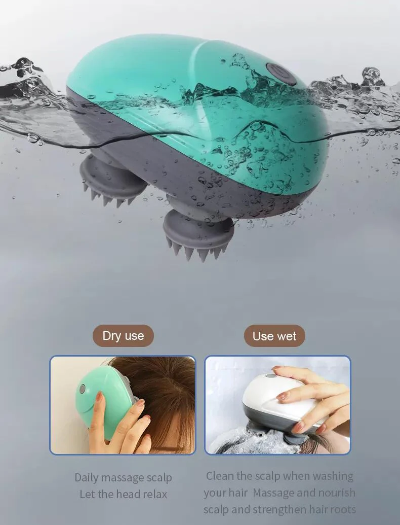 Healthpal Oem Automatic Small Private Label Smart Vibrating Octopus Claw Rechargeable Wholesale Electric Head Scalp Massager