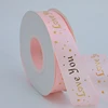 1.0cmX25Y hot gold Love pink