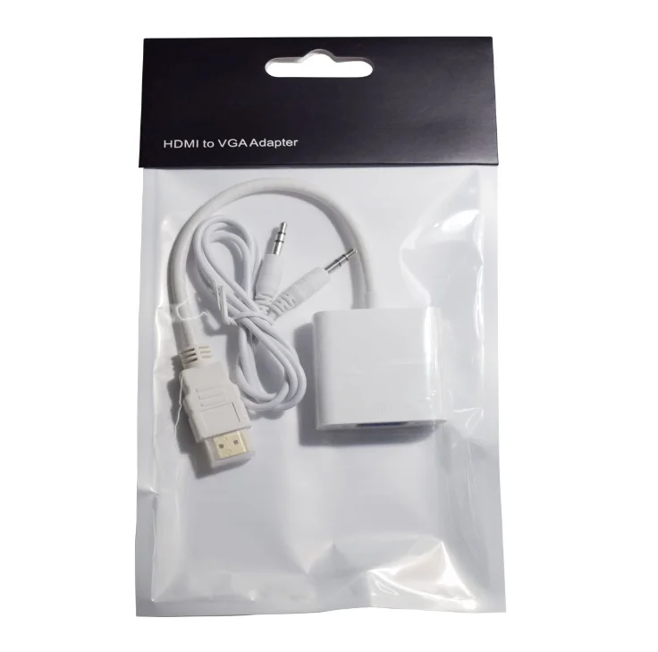  Акция по заводской цене со склада 1080P 60 Гц HDMI в VGA преобразователь адаптера с аудио для различных рынков других