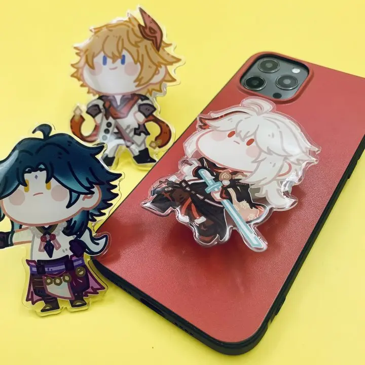 Amazoncom Purism Japanese Anime Figure Phone Holder Cute Japanese Kawaii Phone  Stand C  Cell Phones  Accessories