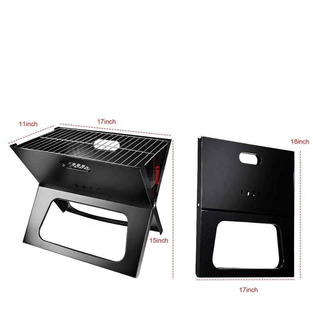 X Shape Charcoal Barbeque Collapsable German Florabest BBQ Grill