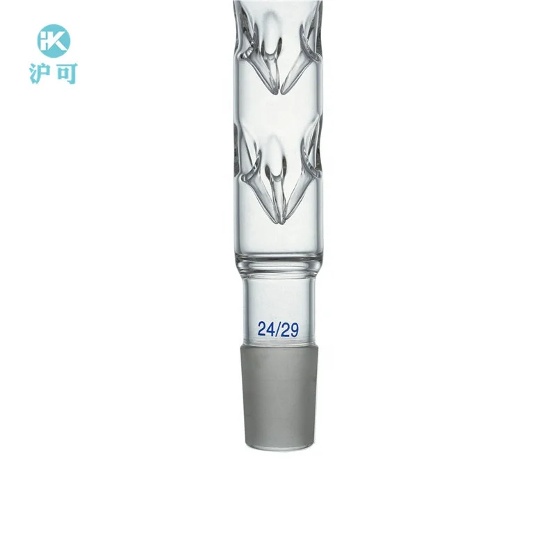 Glass Vigreux Fractionating Column Distillation Column Condenser with ST Joint