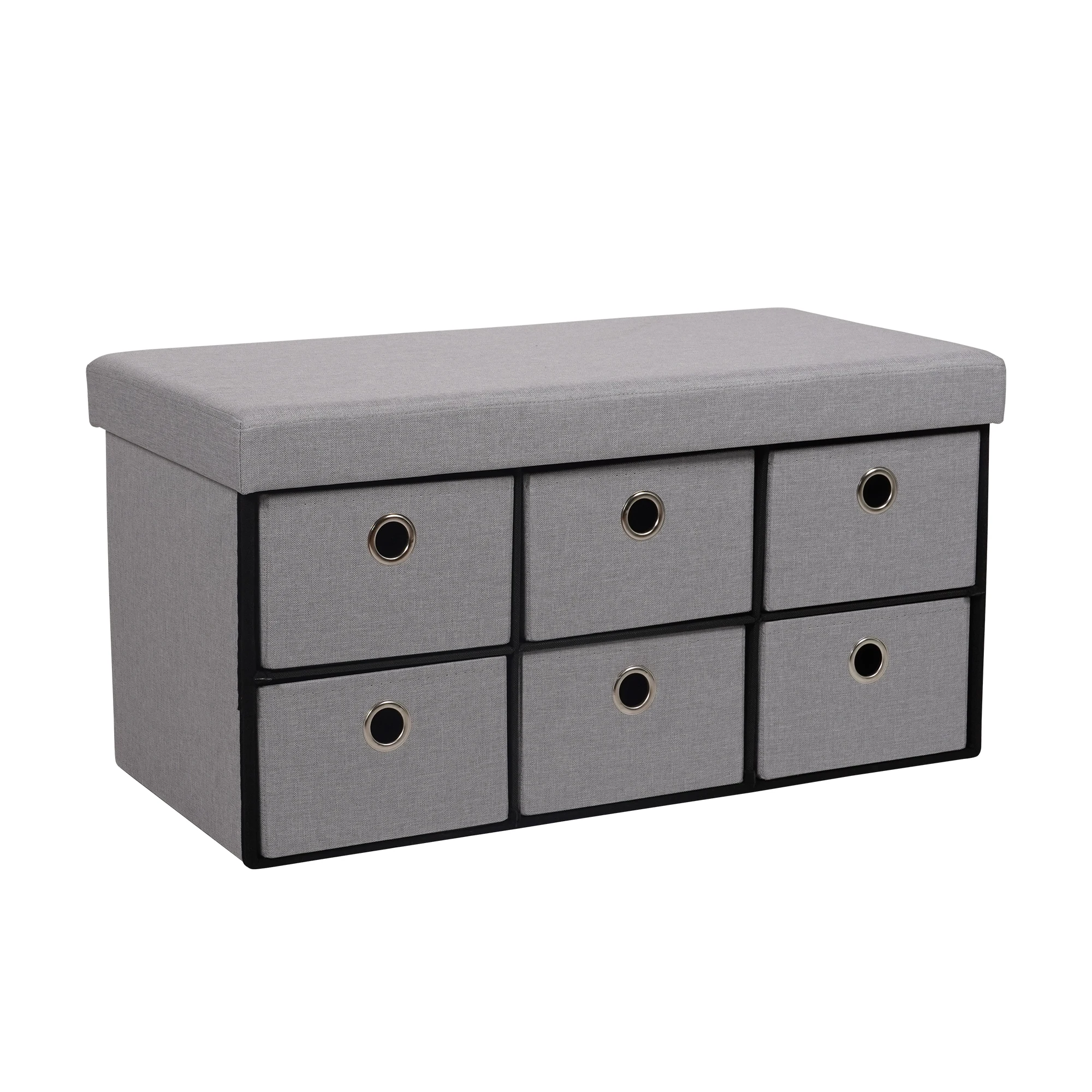 Customized Factory Wholesale New Storage Ottoman with Drawers Storage Ottoman Hot Long Bench with Drawers