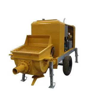 High Efficient Diesel Concrete Line Pump/Concrete Delivery Pump Concrete Trailer Pump With Large Capacity