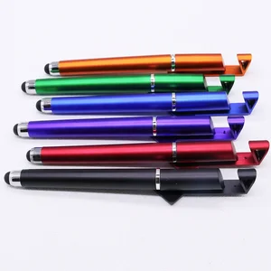 Factory Price Multifunction Touch Screen Mobile Phone Holder Pen QR Code Printing Gel Ink Pen With Custom Logo