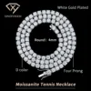 white gold plated 4mm