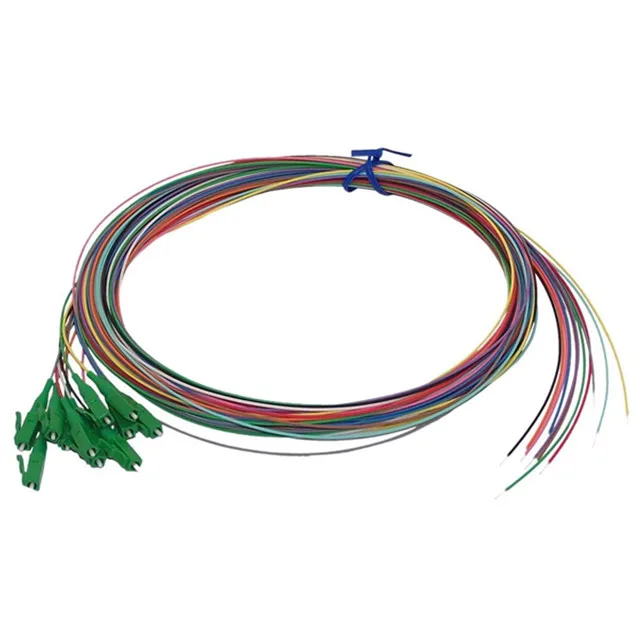 fiber optic pigtail LC/APC Pigtail SM 900um Fiber 1.0 Meter 12 Color ...