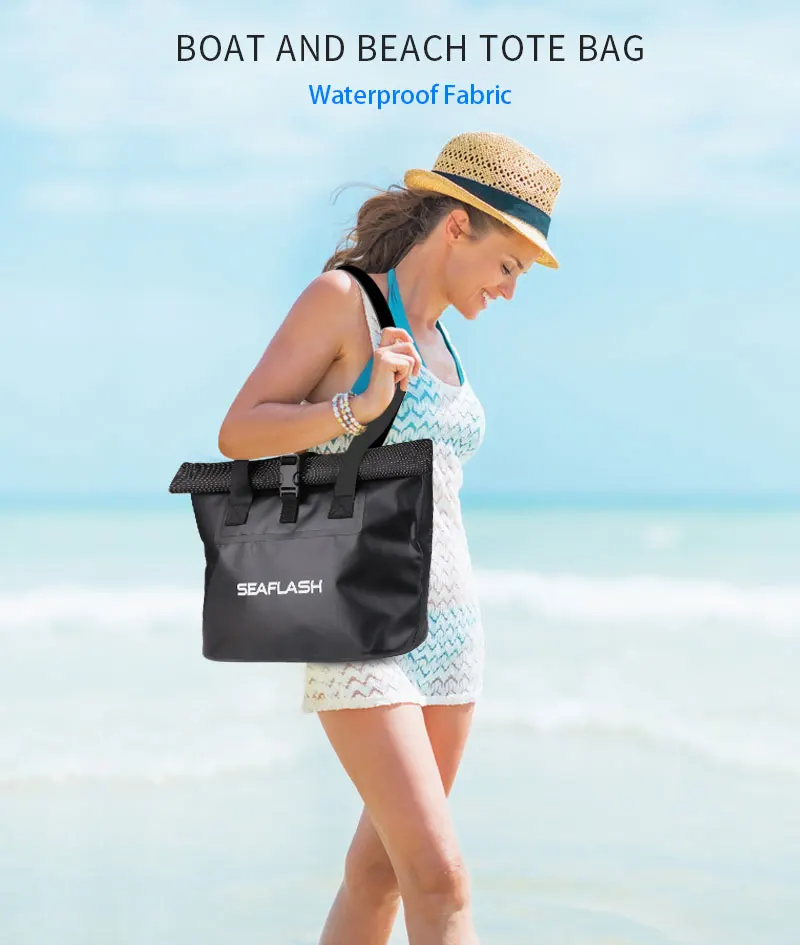 High Quality 500D PVC Pouch Promotional Waterproof Hand Bag Foldable Waterproof Beach Bag