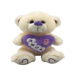 Plush Heart Shape Pillow Valentine&'s Toy Gift Cheap Valentine Day Teddy Bear Soft Toy Plush