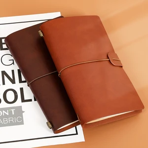 Wholesale Custom Travel Notebook Business Gifts A6 Agenda Planner PU Leather Journal Notebooks