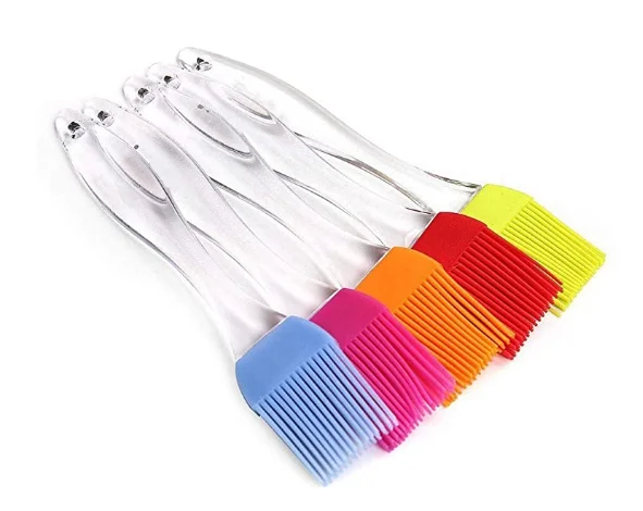 Basting Brush Silicone, Pastry Baking Brush BBQ Sauce Marinade Meat Glazing Oil Brush details