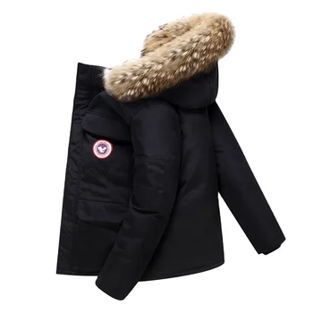 Custom Canadian style unisex high quality down jacket for men and women Down and goose down jacket
